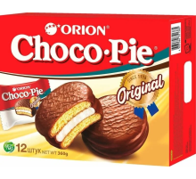 Пирожное Orion Choco Pie бисквитное в глазури, 360г
