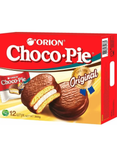 Пирожное Orion Choco Pie бисквитное в глазури, 360г