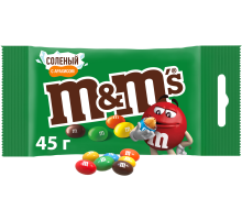 Конфеты M&M's драже с арахисом, солью и молочным шоколадом, 45г