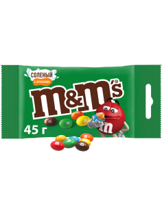 Конфеты M&M's драже с арахисом, солью и молочным шоколадом, 45г
