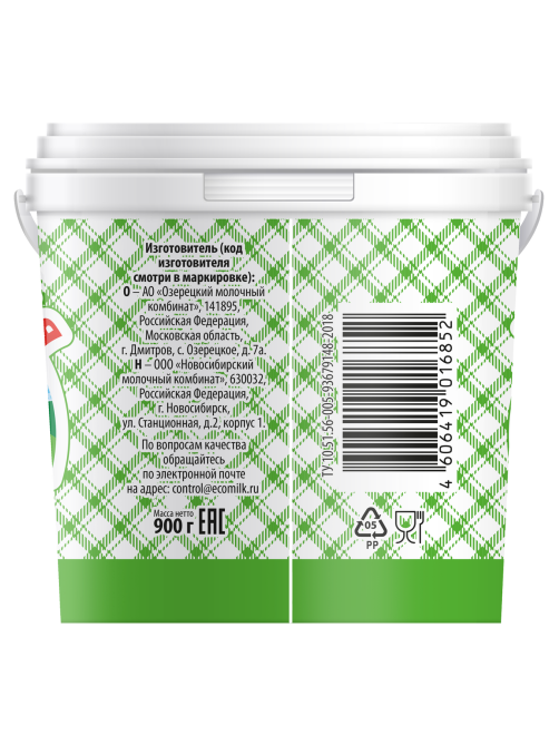Продукт сметанный Альпийская коровка 15%, 900г