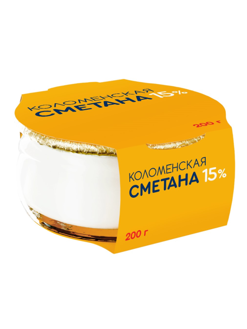 Сметана Коломенское 15%, 200г