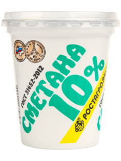 Сметана Ростагроэкспорт 10%, 320г