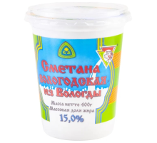 Сметана Из Вологды Вологодская 15%, 400г
