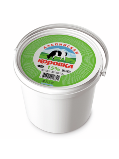 Продукт сметанный Альпийская коровка 15%, 5кг