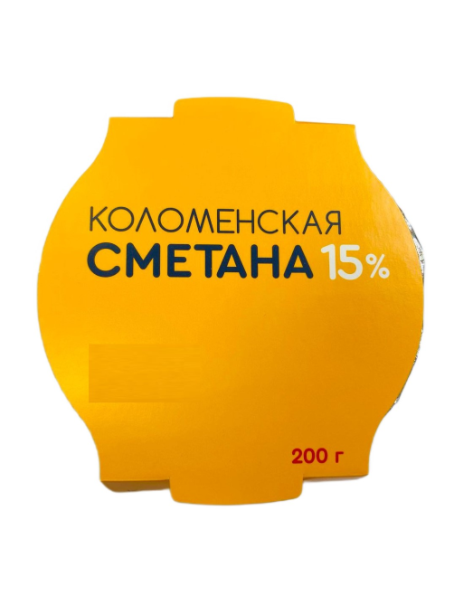Сметана Коломенское 15%, 200г