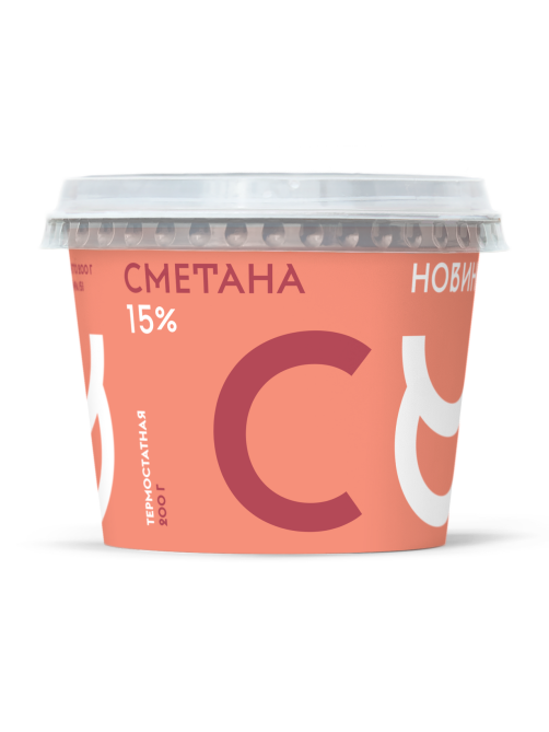 Сметана Братья Чебурашкины термостатная 15%, 200г