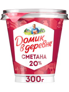 Сметана Домик в деревне 20%, 300г