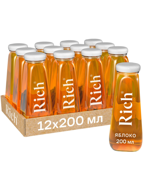 Сок Rich яблочный, 200мл