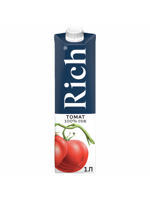 Сок Rich томатный с мякотью, 1л