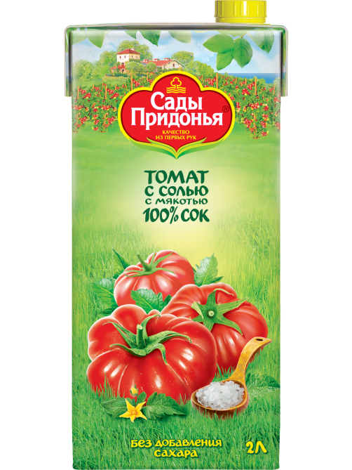 Сок Сады Придонья томатный с мякотью, 2л