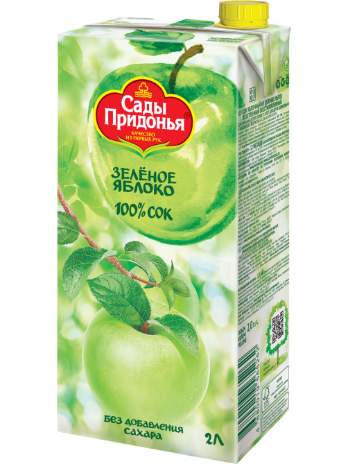Сок Сады Придонья яблочный, 2л