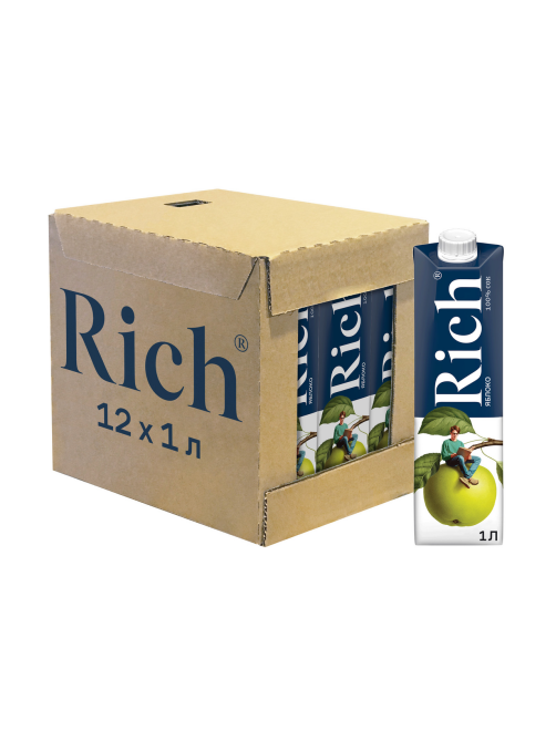 Сок Rich яблочный, 1л