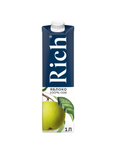 Сок Rich яблочный, 1л