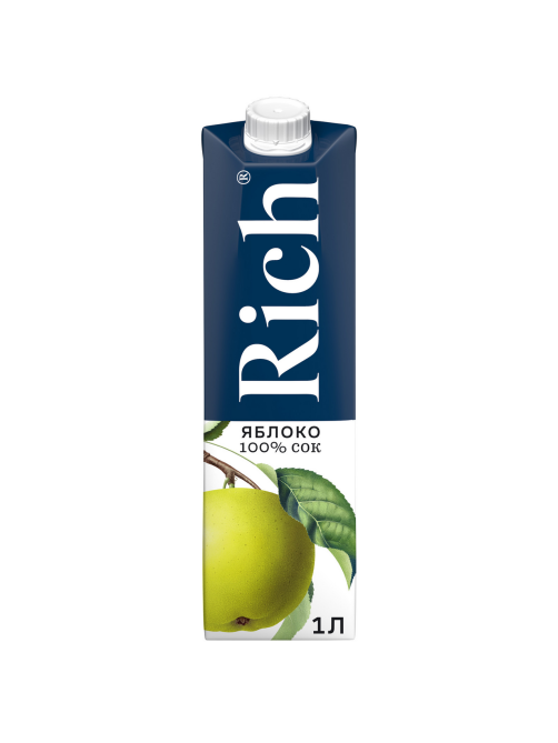 Сок Rich яблочный, 1л