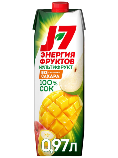Сок J7 мультифруктовый с мякотью, 970мл