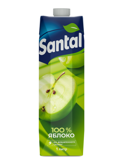Сок Santal яблочный, 1л