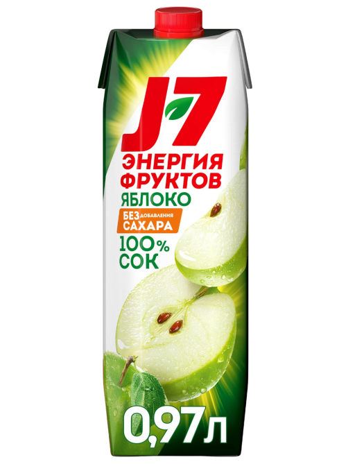 Сок J7 яблочный, 970мл