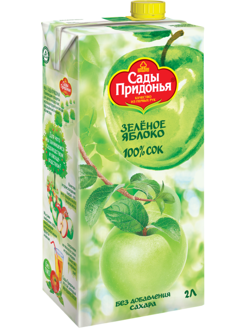 Сок Сады Придонья яблочный, 2л