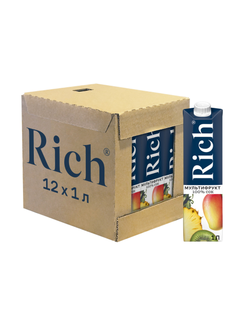 Сок Rich мультифруктовый с мякотью, 1л