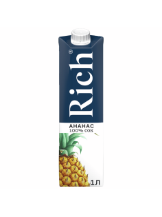 Сок Rich ананасовый с мякотью, 1л