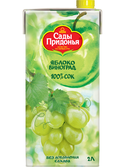 Сок Сады Придонья яблоко и виноград, 2л