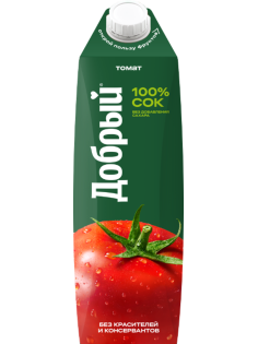 Сок Добрый томатный с мякотью, 1л