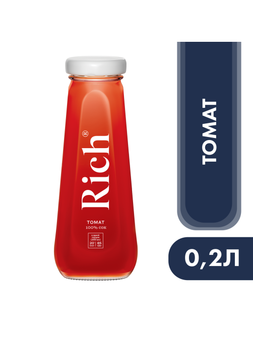 Сок Rich томатный с мякотью, 200мл