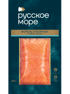 Форель Русское море кусок слабосоленая, 200г