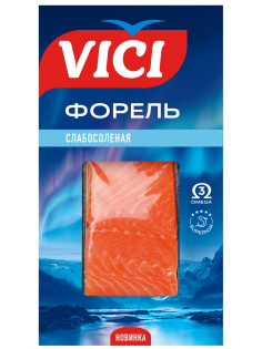 Форель Vici радужная слабосоленая филе-кусок, 150г