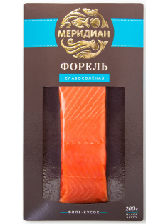 Форель Меридиан кусок слабосоленая, 200г