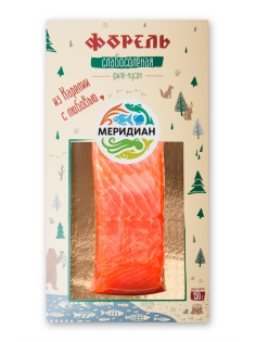 Форель филе-кусок Меридиан слабосоленая, 150г