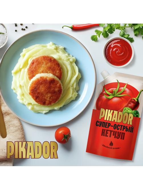 Кетчуп Pikador Супер острый, 300г