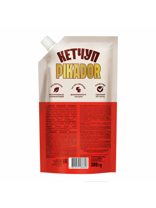 Кетчуп Pikador Томатный, 300г