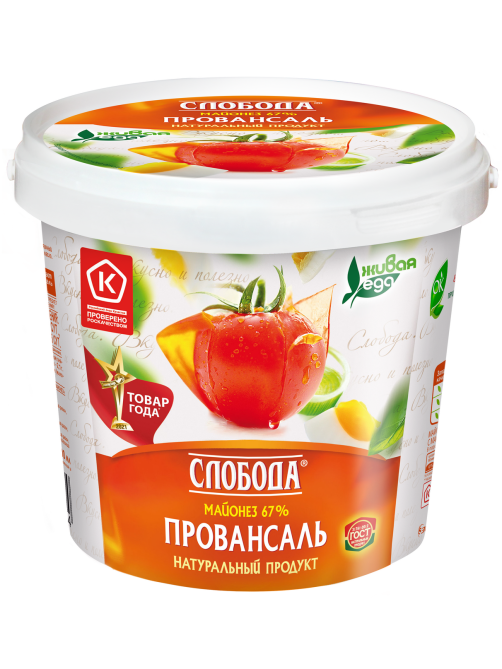 Майонез Слобода провансаль 67%, 900мл