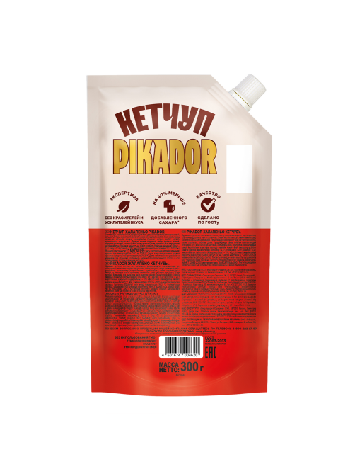 Кетчуп Pikador Халапеньо, 300г