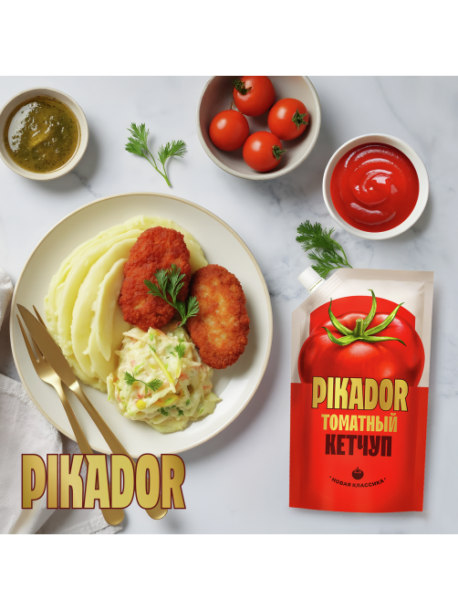 Кетчуп Pikador Томатный, 300г