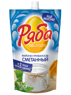 Майонез Ряба Провансаль сметанный ГОСТ 50.5%, 330г