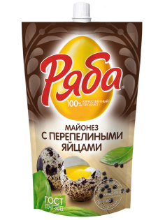 Майонез Ряба с перепелиными яйцами ГОСТ, 330г