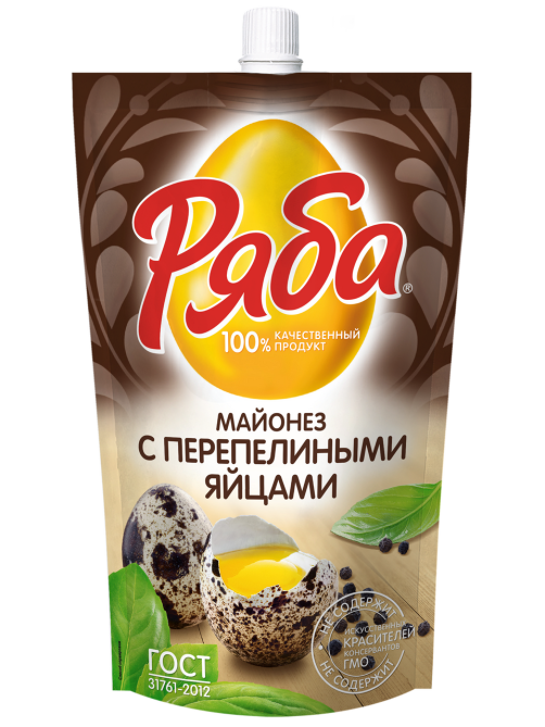Майонез Ряба с перепелиными яйцами ГОСТ, 330г