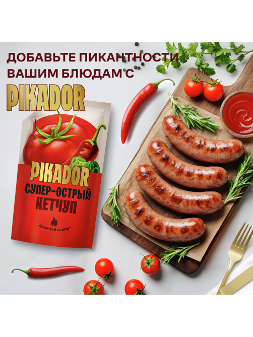 Кетчуп Pikador Супер острый, 300г