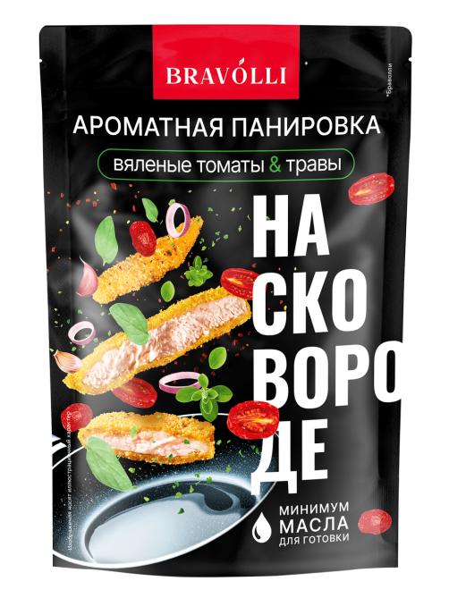 Панировка Bravolli! ароматная вяленые томаты и травы, 200г