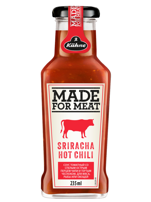 Соус Kuhne Sriracha томатный острый с перцем чили, 235мл