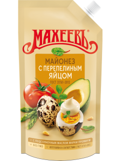 Майонез Махеевъ с перепелиным яйцом 67%, 190г