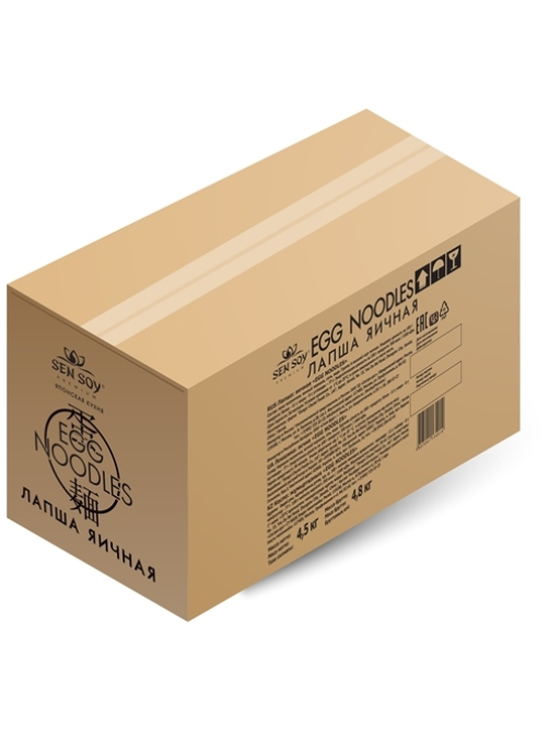 Лапша Sen Soy яичная Egg Noodles, 4.5кг