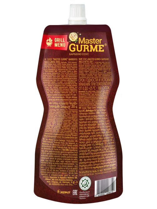 Соус Master Gurme барбекю, 200г