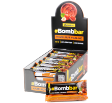 Батончик протеиновый Bombbar Фундучное пралине в шоколаде, 40г x 30 шт