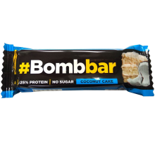 Батончик протеиновый Bombbar Кокосовый торт-шоколад без сахара, 40г