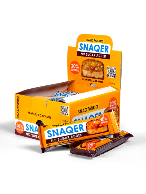Батончик протеиновый Snaq Fabriq Арахис-карамель-шоколаде без сахара, 50г