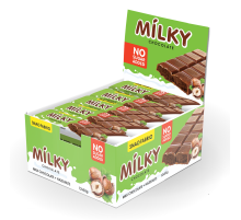Шоколад молочный Snaq Fabriq Milky с шоколадно-ореховой пастой без сахара, 55г х 30 шт